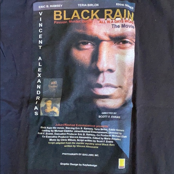 Black tshirt. Black Rain movie - Picture 2 of 2